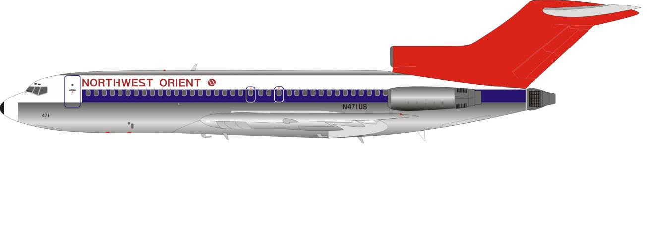 Boeing 727-100 Northwest Orient Airlines
