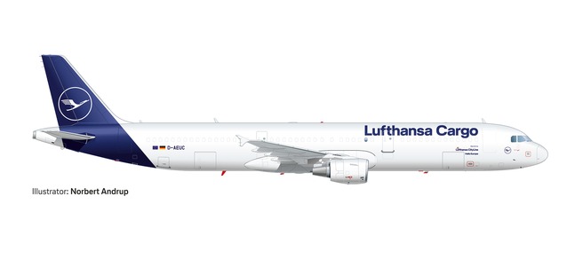 Airbus A321P2F Lufthansa Cargo