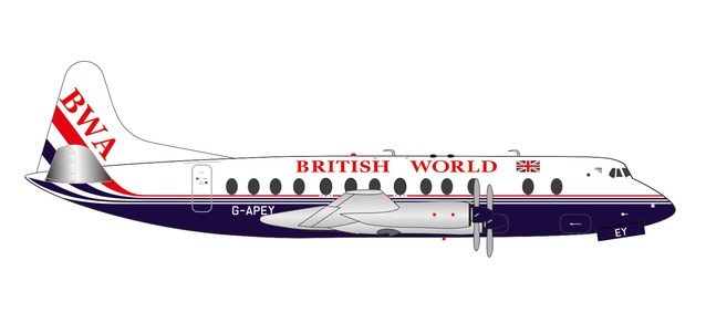 Vickers Viscount VC-800 British World Airways