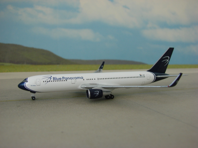 Boeing 767-300 Blue Panorama