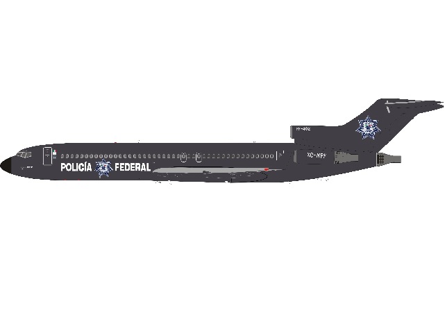Boeing 727-100 Policia Federal Prefentia Mexico